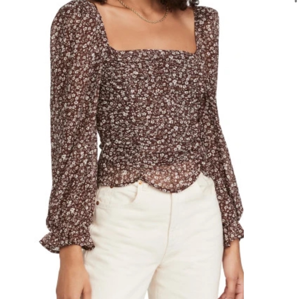ASTR Tonina brown ivory ditsy XS